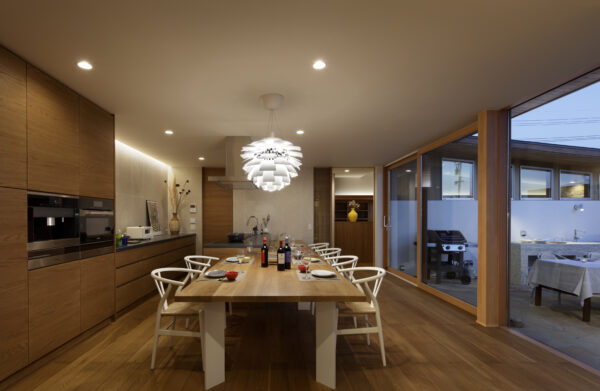 特注 オーク横貼り_スプルースルーバー戸