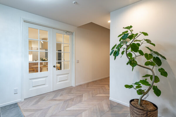 特注 スプルース框組 ガラス戸 枠セット